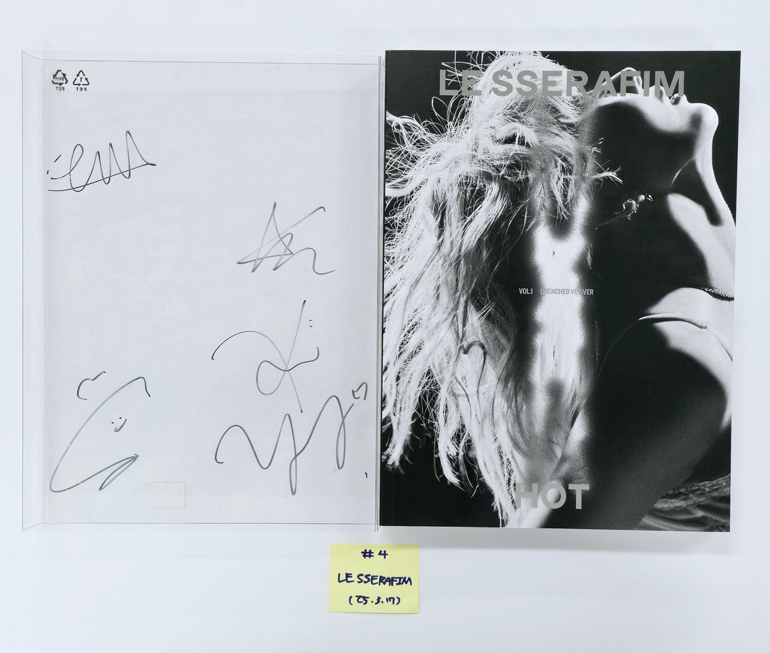 Le Sserafim "Hot" - Hand Autographed(Signed) Promo Album [25.3.17] - Must Read !