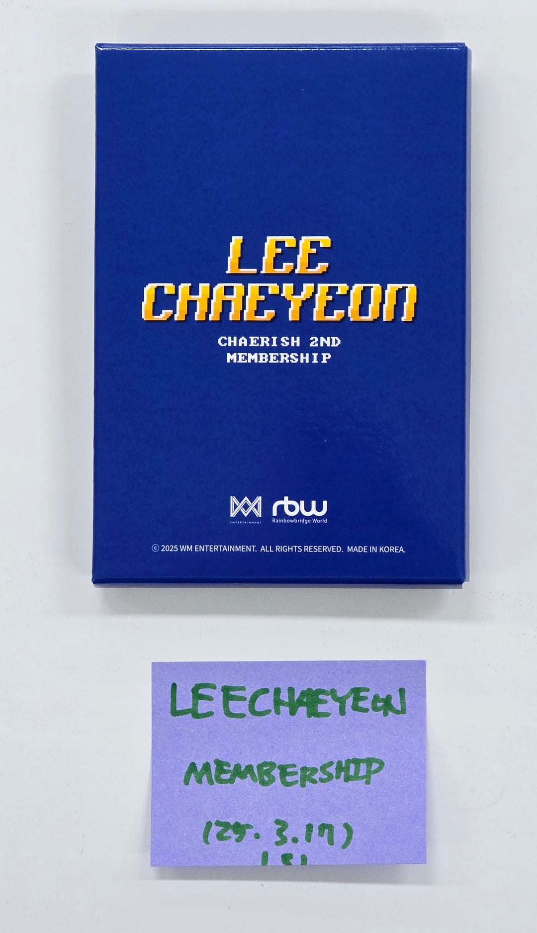 LEE CHAE YEON - Official CHAERISH 2ND Membership kit [25.3.17]