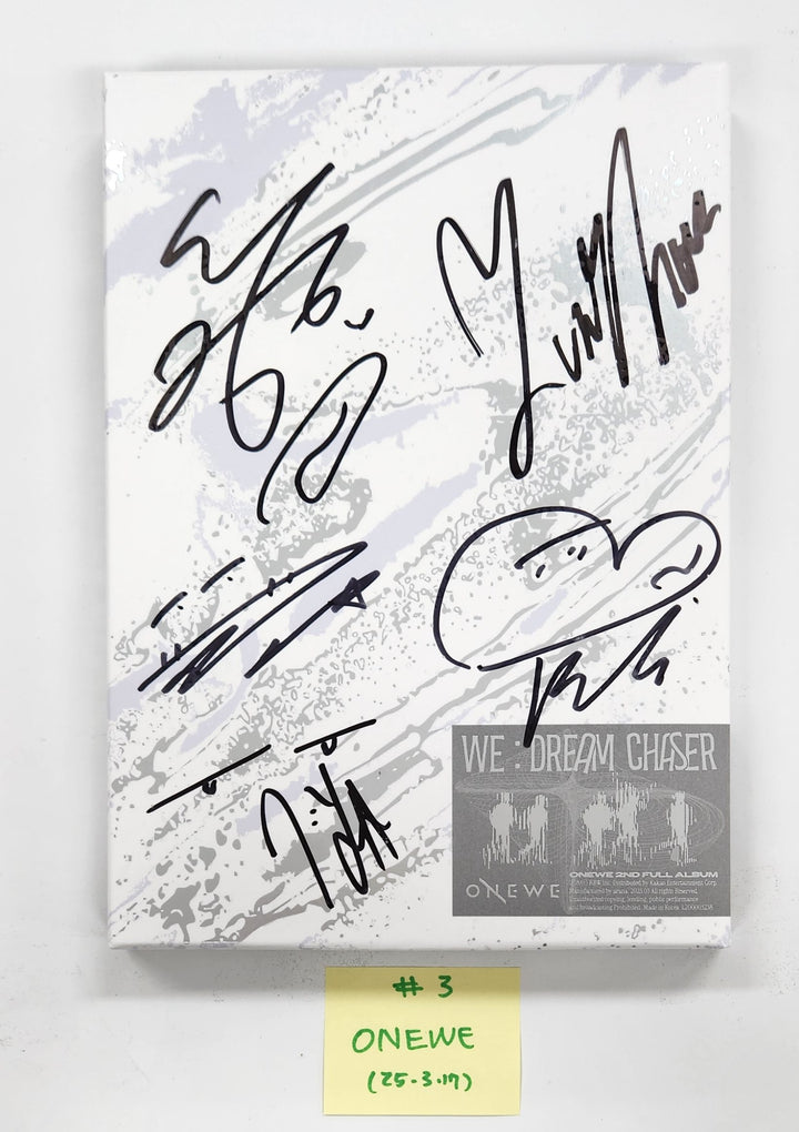 ONEWE "WE : Dream Chaser" - Hand Autographed(Signed) Promo Album [25.3.17]