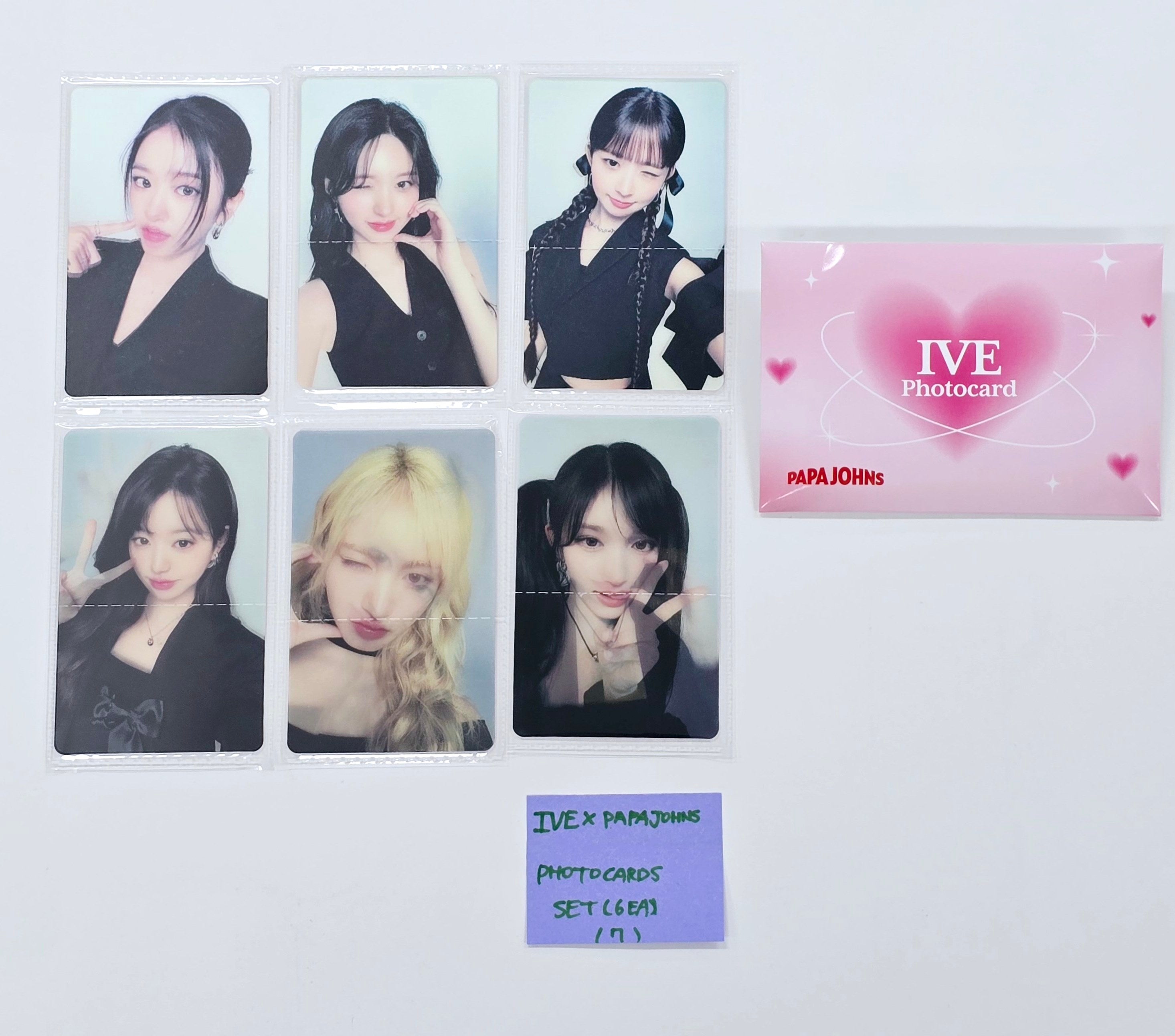 IVE - PAPA JOHNS X IVE PHOTOCARD SET | K-MONSTAR