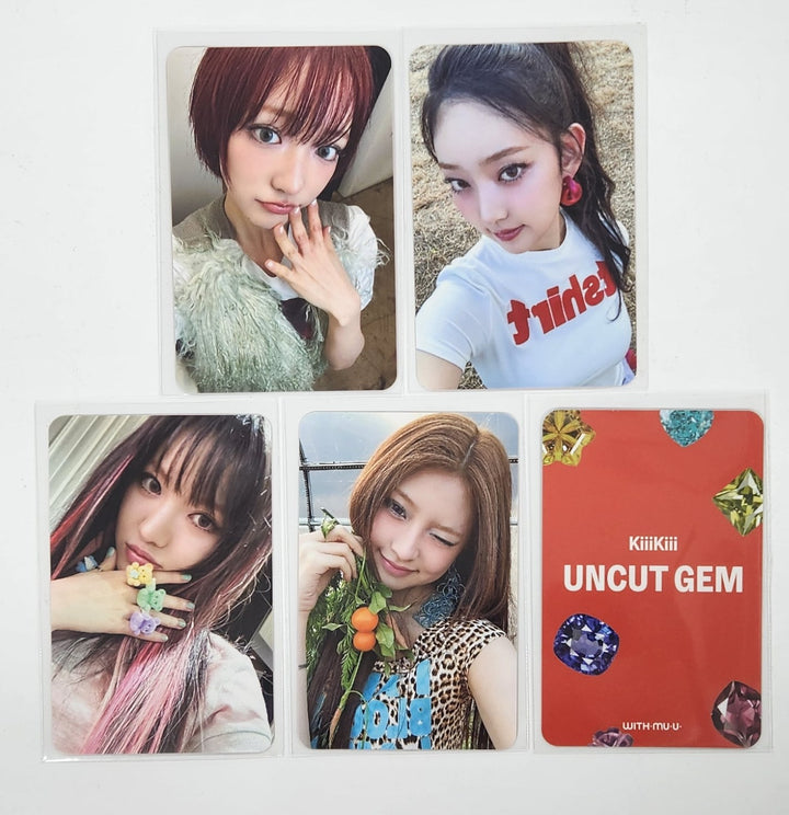 KiiiKiii "UNCUT GEM" - Withmuu Fansign Event Photocard [DIGGING Ver.] [25.4.14]