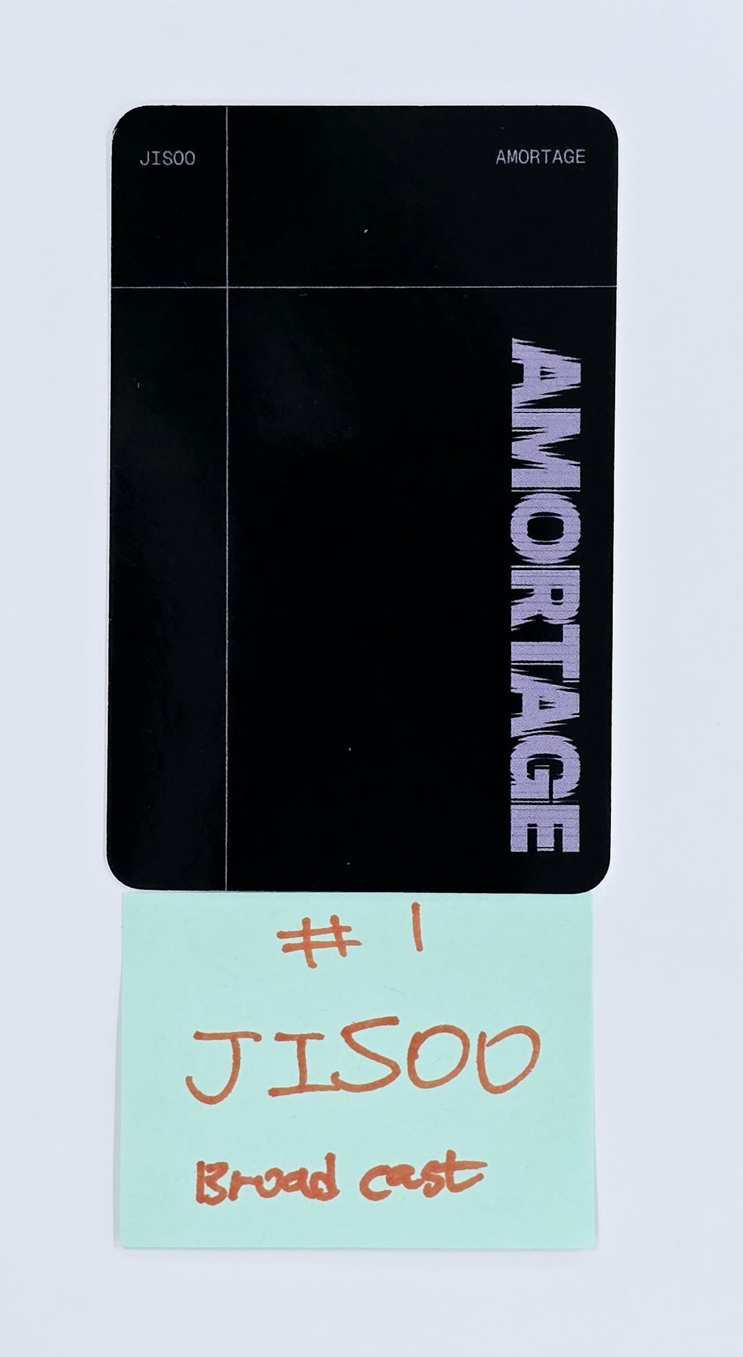 JISOO (Of Black Pink) "AMORTAGE" - Broadcast Photocard [25.4.17]