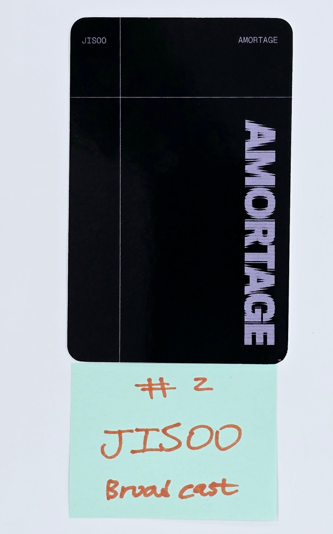 JISOO (Of Black Pink) "AMORTAGE" - Broadcast Photocard [25.4.17]