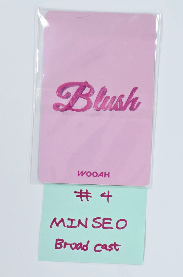 WOOAH "BLUSH" - Broadcast Photocard [25.4.17]