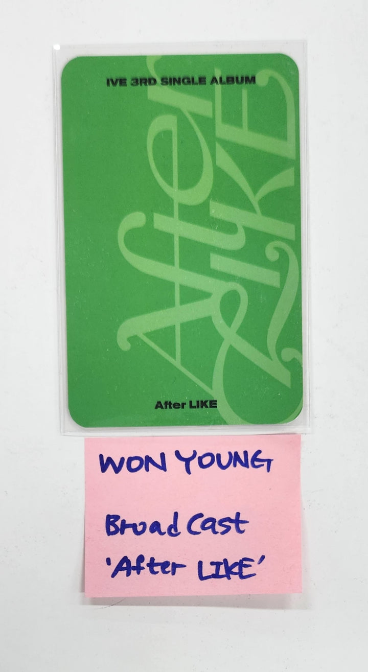 Jang Wonyoung (Of IVE) "After Like" - Broadcast Photocard [25.4.21]