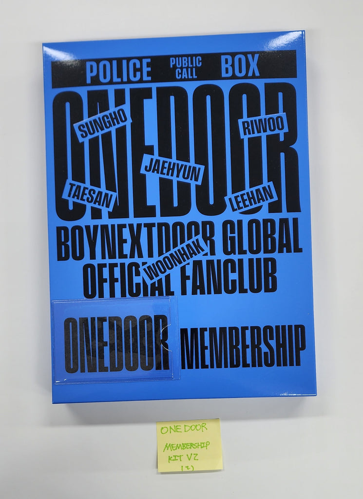 アイドル BOYNEXTDOOR ONEDOOR MEMBERSHIP KIT BOYNEXTDOOR ONEDOOR MEMBERSHIP KIT OFFICIAL PHOTO CARD + ID