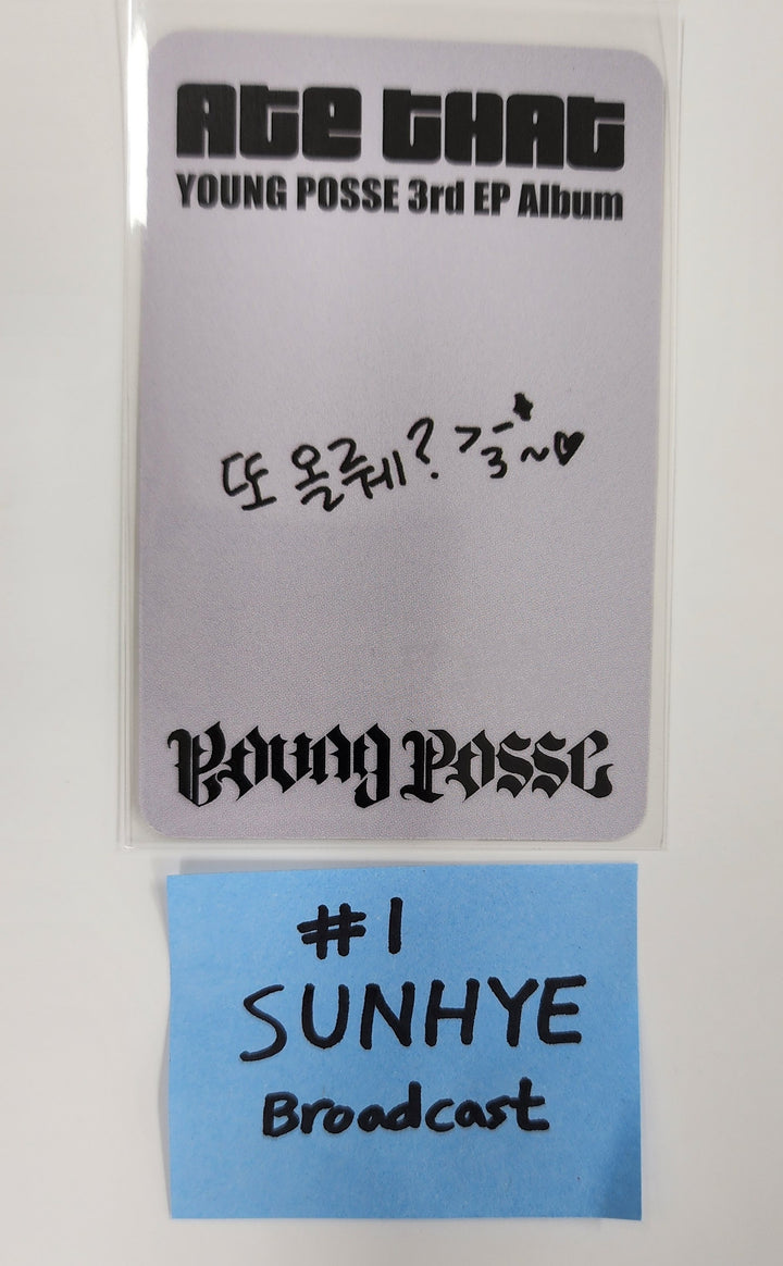 YOUNG POSSE - Broadcast Photocard [25.4.25]
