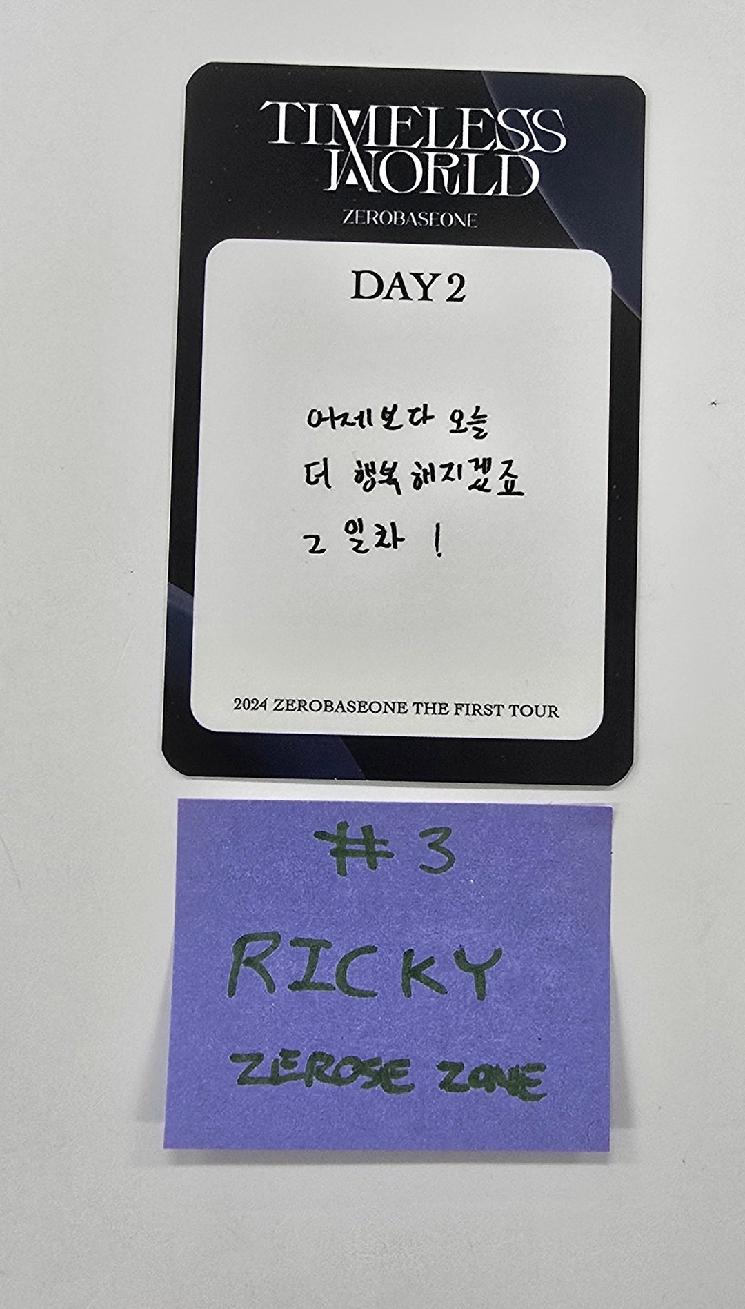 ZEROBASEONE(ZB1) "BLUEMANSION" 2025 FANCON - ZEROSE ZONE Photocard [25.4.28]