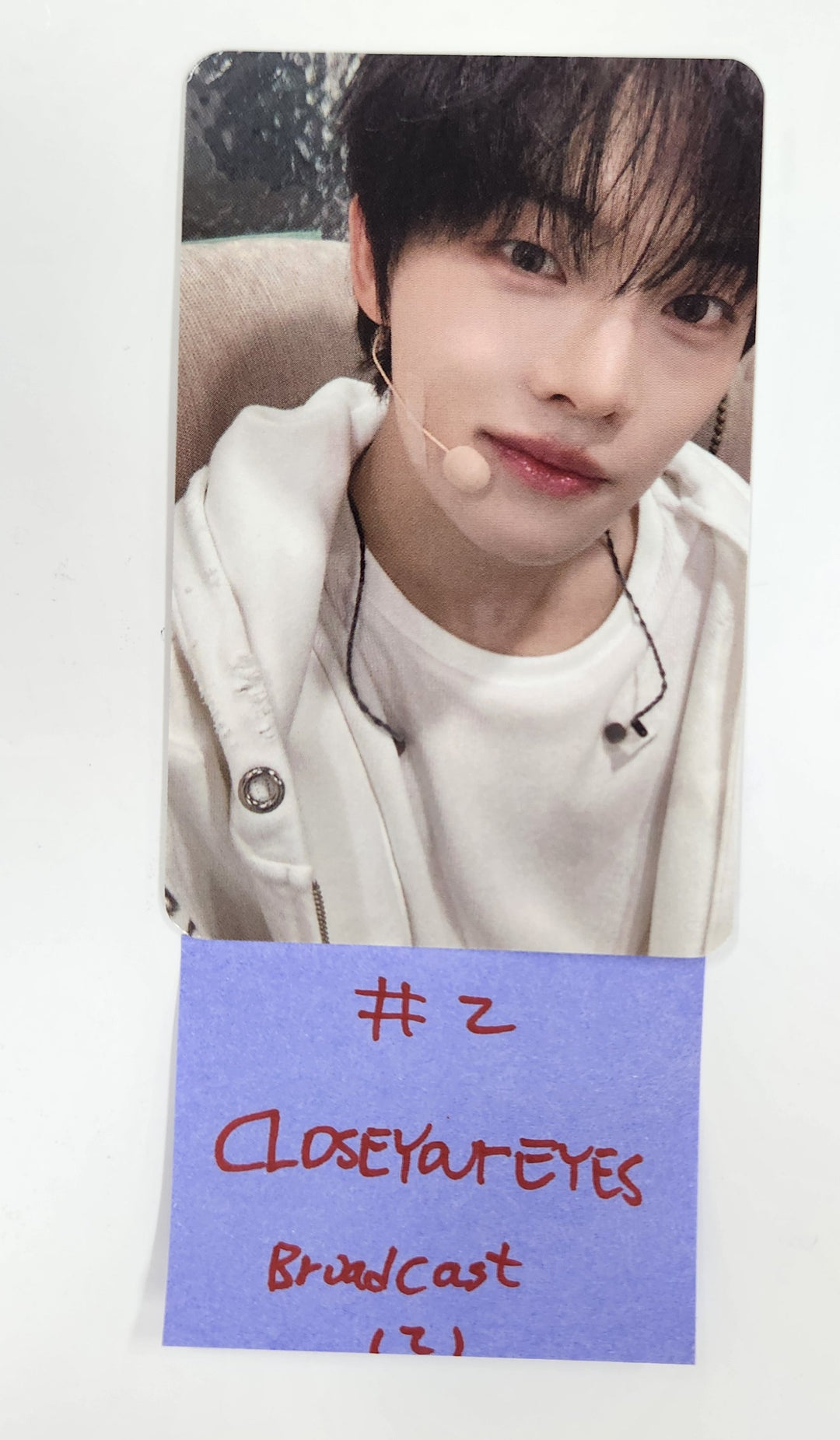 CLOSE YOUR EYES "ETERNALT" - Broadcast Photocard [25.4.28]