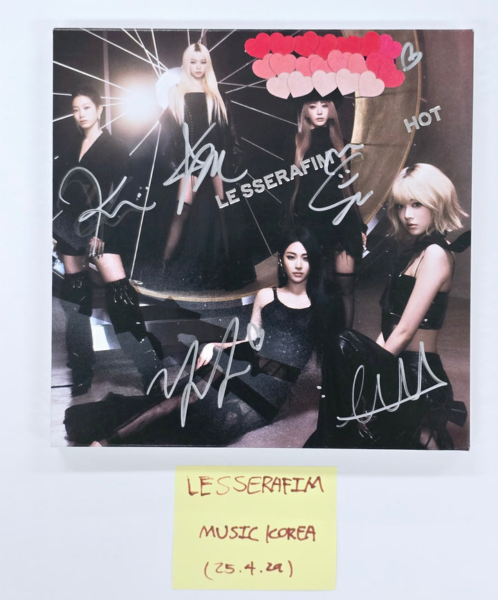 Le Sserafim "HOT" - Hand Autographed(Signed) Album [25.4.29]