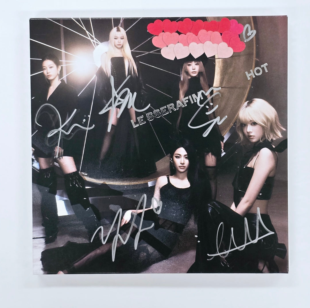 Le Sserafim "HOT" - Hand Autographed(Signed) Album [25.4.29]