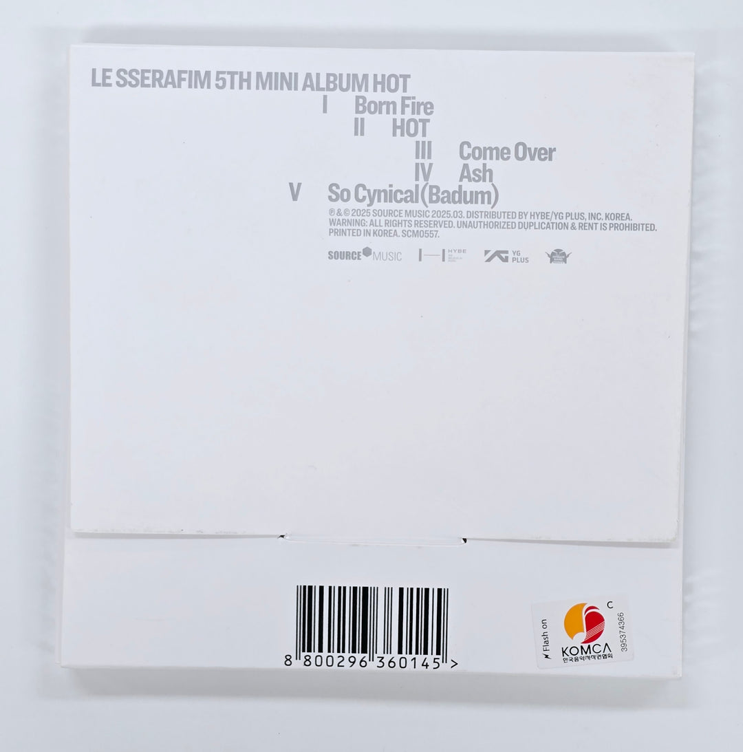 Le Sserafim "HOT" - Hand Autographed(Signed) Album [25.4.29]