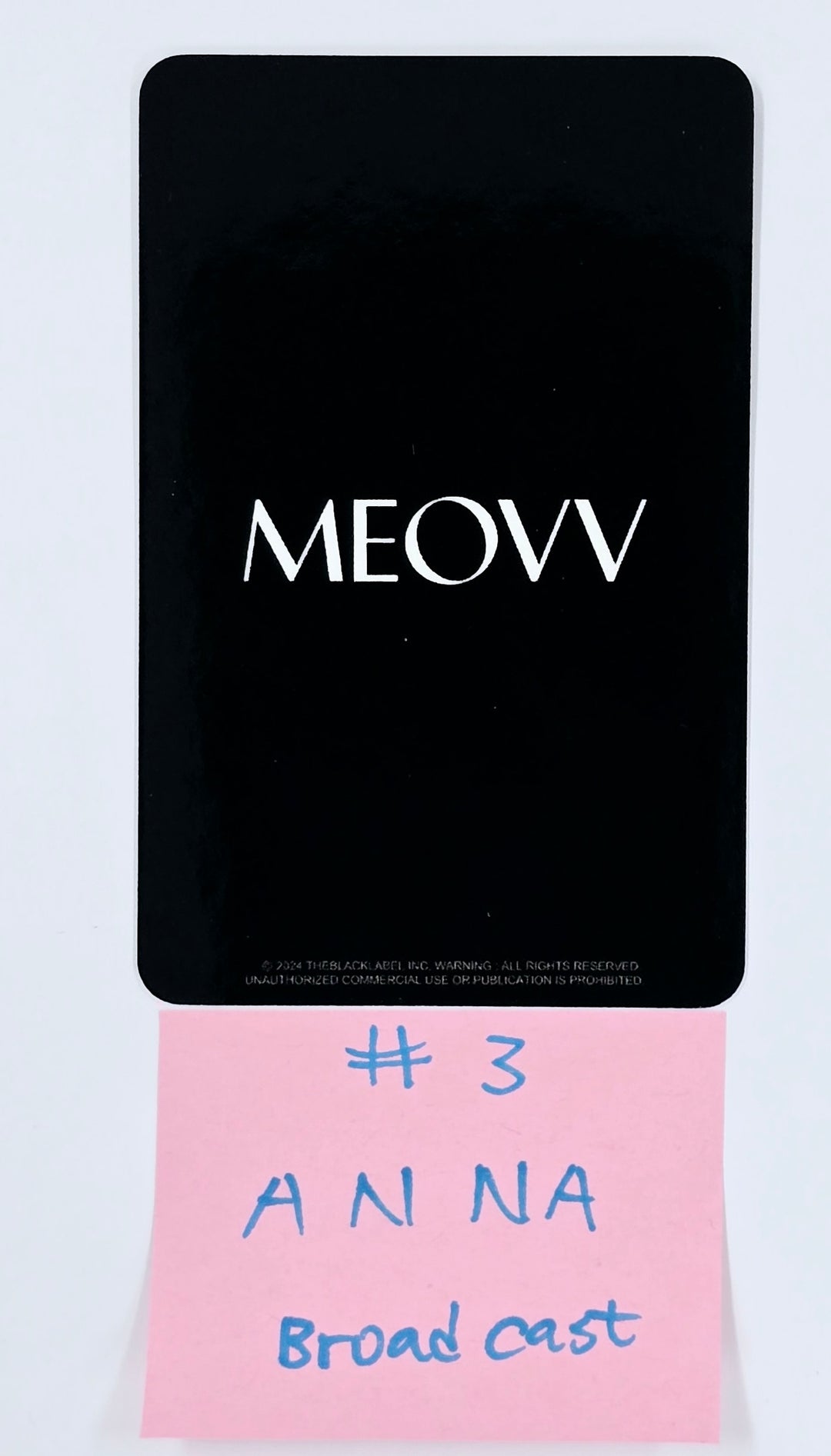MEOVV "MEOW" - Broadcast Photocard [25.4.29]