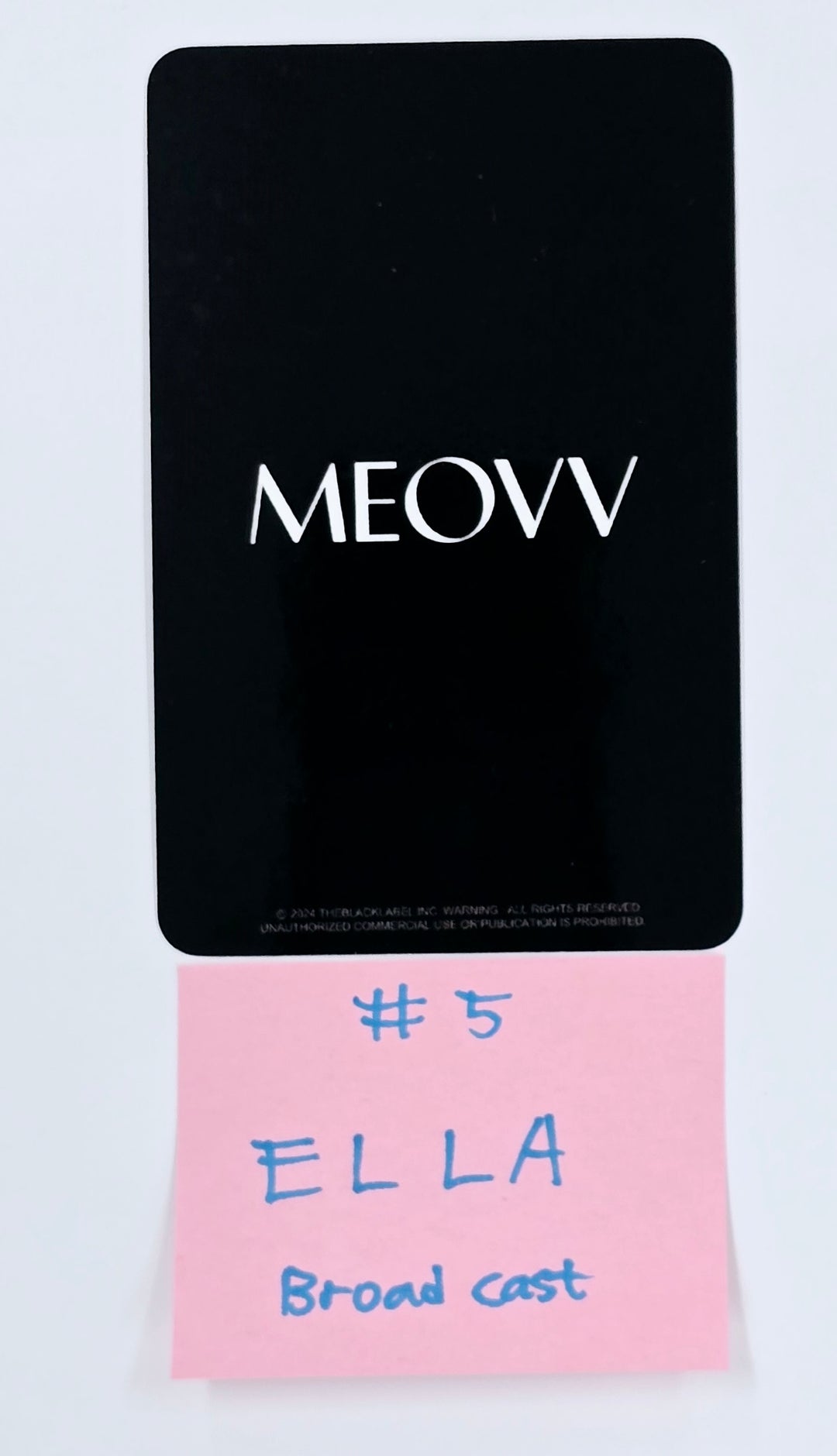 MEOVV "MEOW" - Broadcast Photocard [25.4.29]
