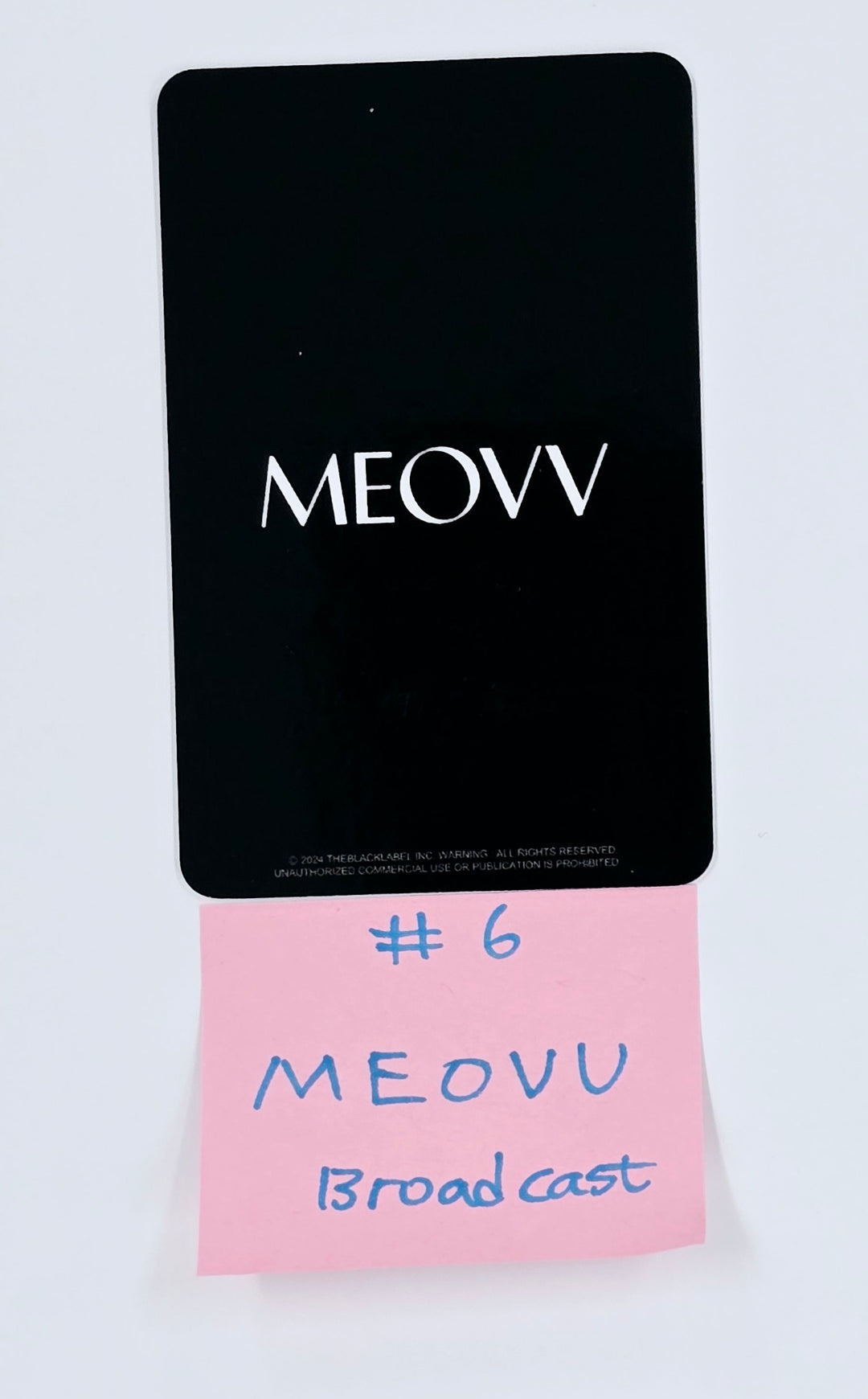 MEOVV "MEOW" - Broadcast Photocard [25.4.29]