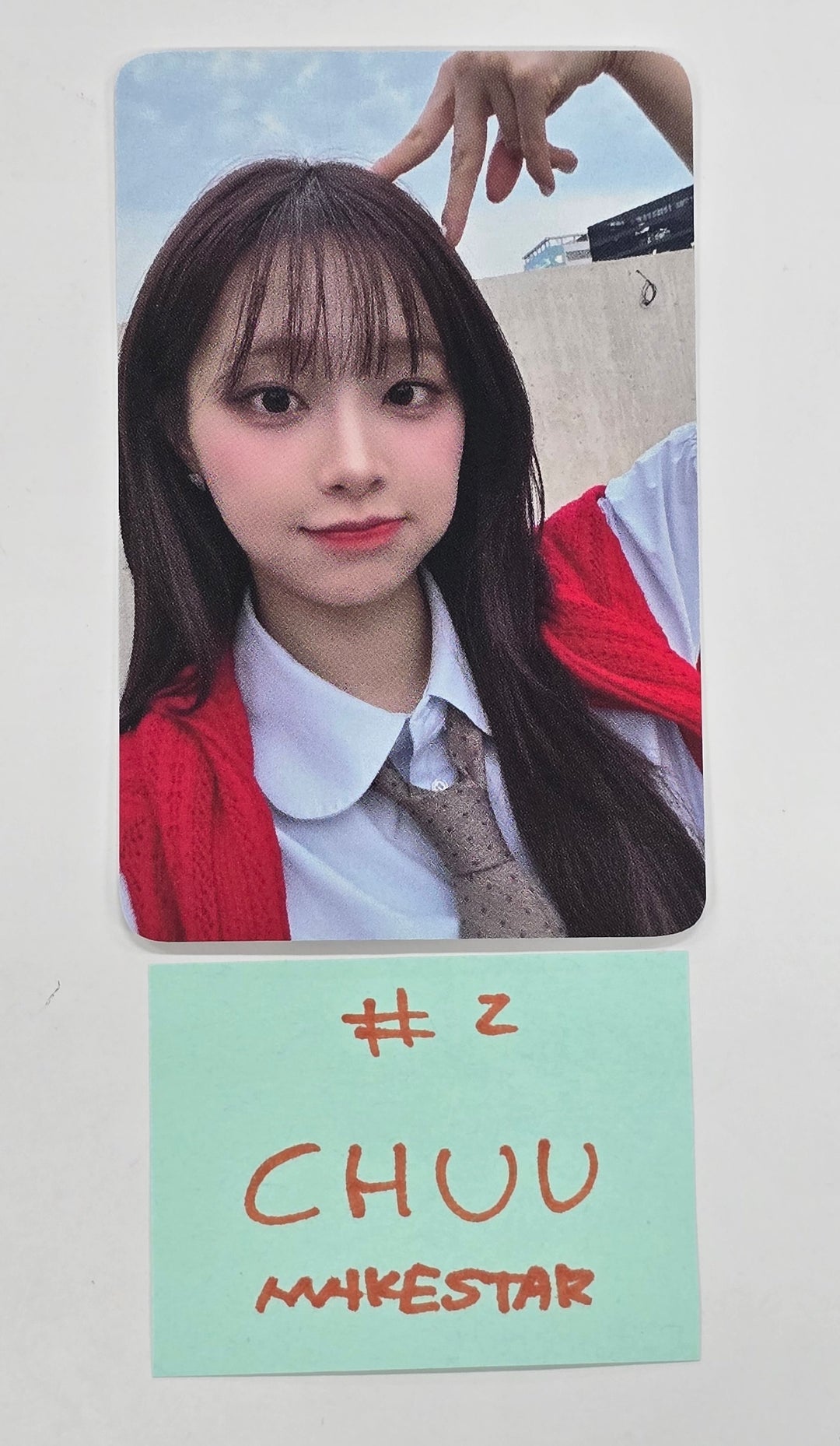 CHUU "Only cry in the rain" - Makestar Fansign Event Photocard Round 2 [25.5.2]