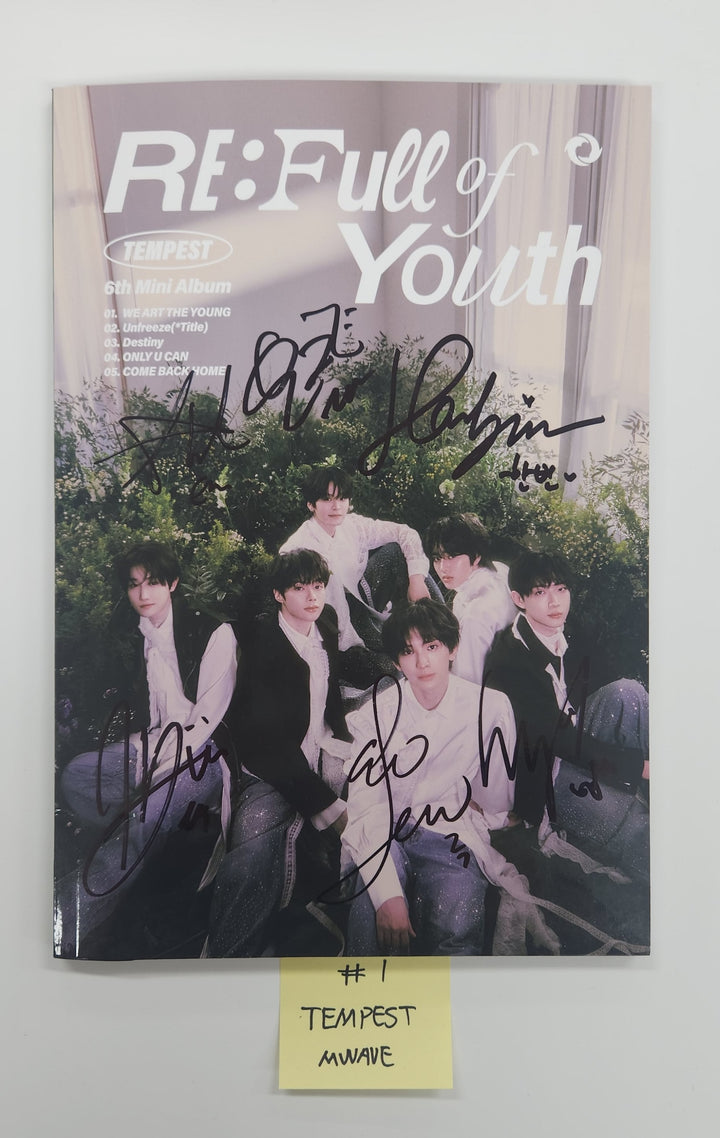 Tempest "RE: Full of Youth" - Hand Autographed(Signed) Album [25.5.8]