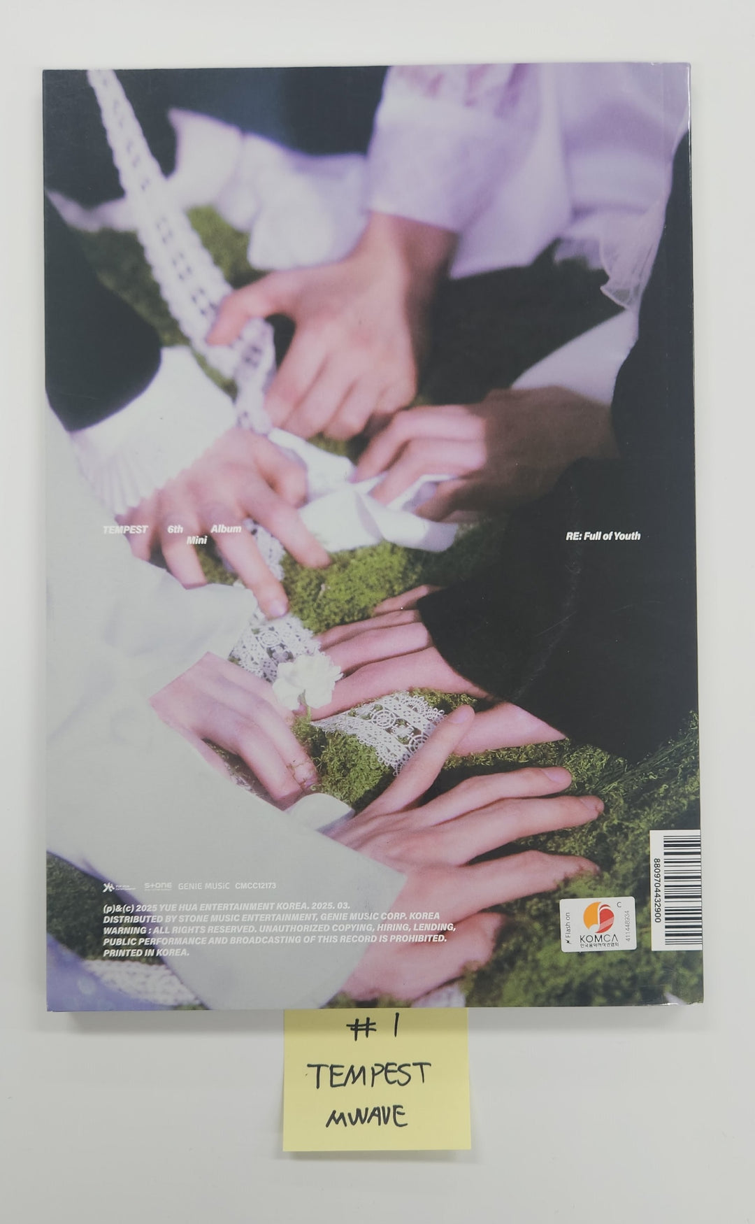 Tempest "RE: Full of Youth" - Hand Autographed(Signed) Album [25.5.8]
