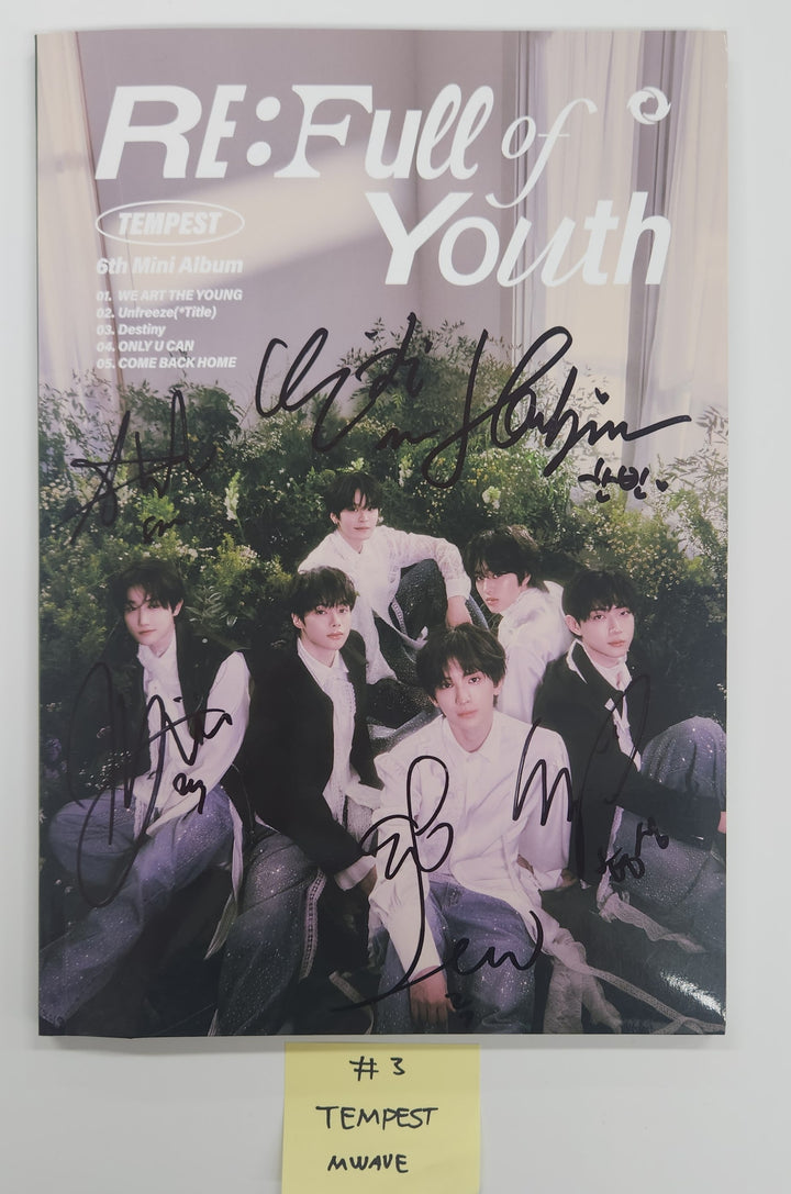 Tempest "RE: Full of Youth" - Hand Autographed(Signed) Album [25.5.8]