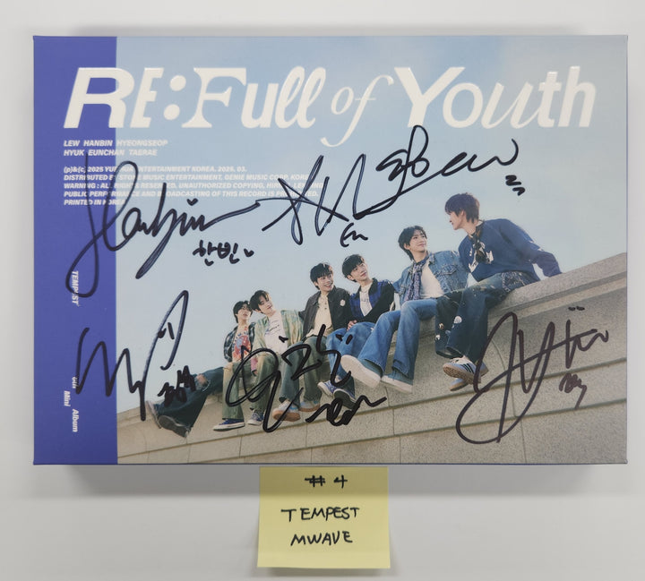 Tempest "RE: Full of Youth" - Hand Autographed(Signed) Album [25.5.8]