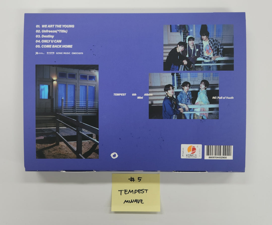 Tempest "RE: Full of Youth" - Hand Autographed(Signed) Album [25.5.8]
