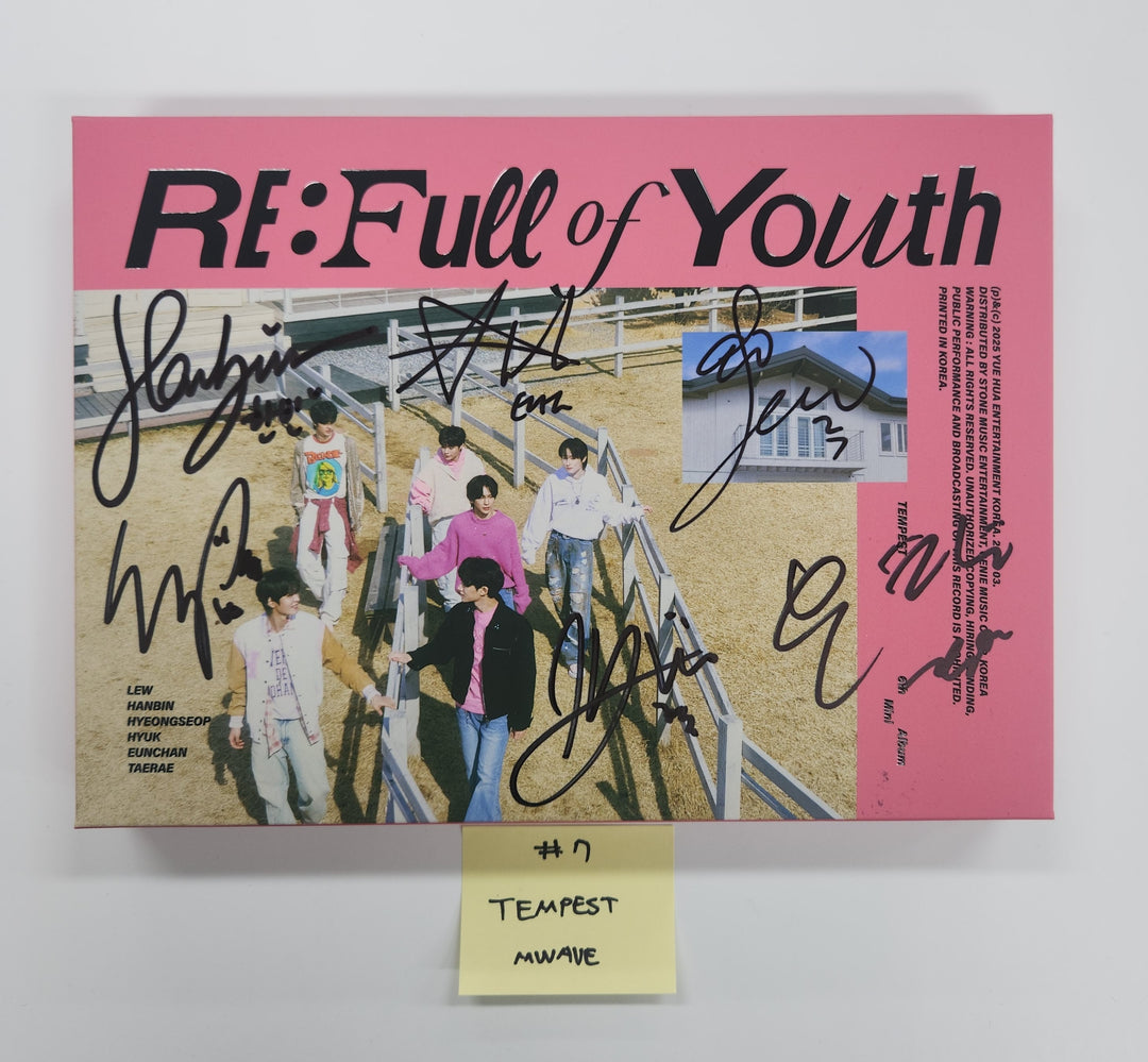 Tempest "RE: Full of Youth" - Hand Autographed(Signed) Album [25.5.8]