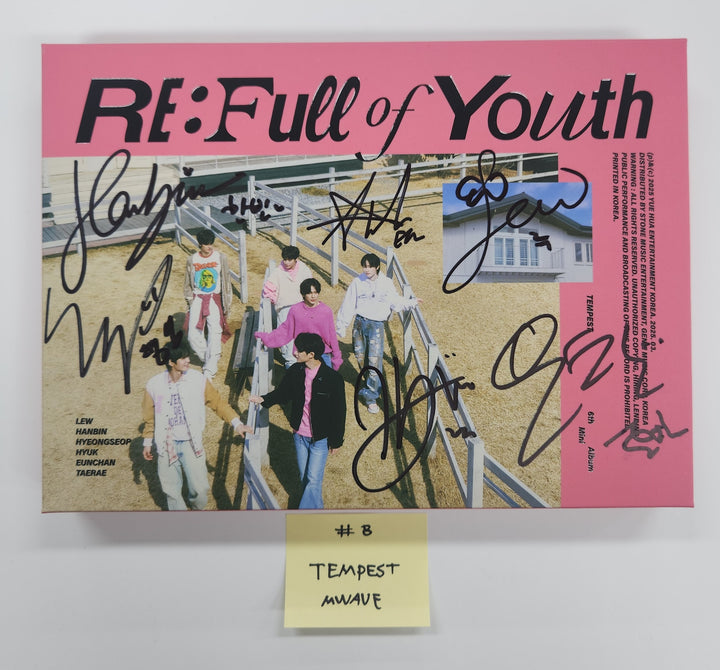 Tempest "RE: Full of Youth" - Hand Autographed(Signed) Album [25.5.8]