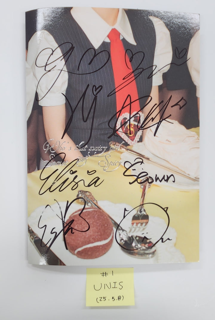 UNIS "SWICY", HITGS "Things we love : H", NEXZ "O-RLY?" - Hand Autographed(Signed) Promo Album [25.5.8]