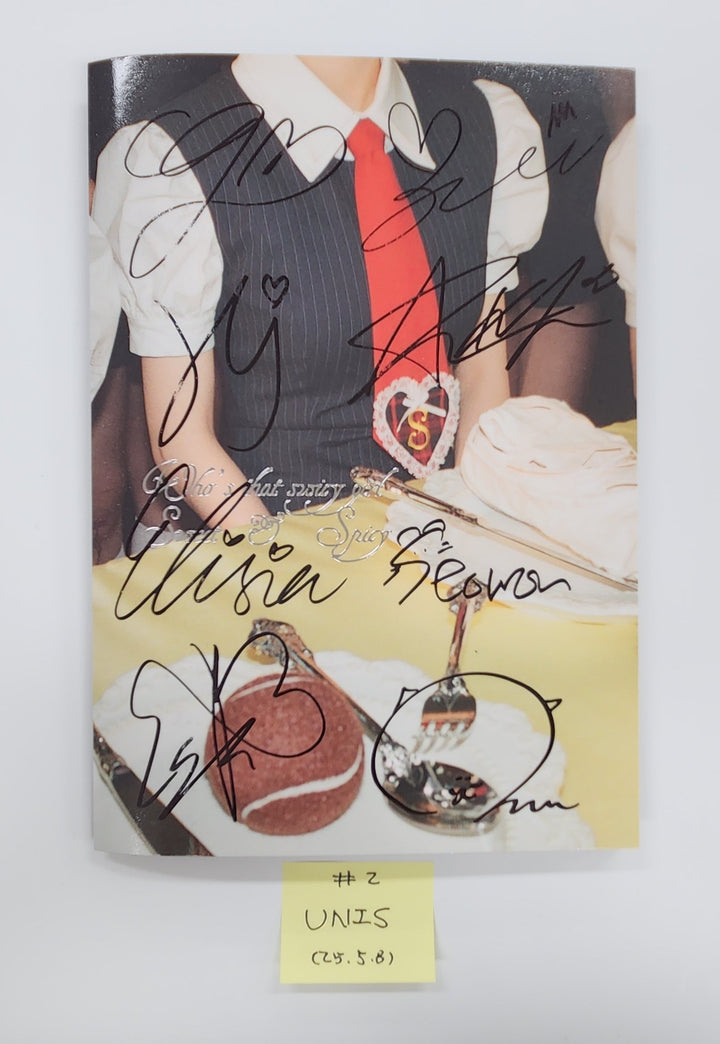 UNIS "SWICY", HITGS "Things we love : H", NEXZ "O-RLY?" - Hand Autographed(Signed) Promo Album [25.5.8]