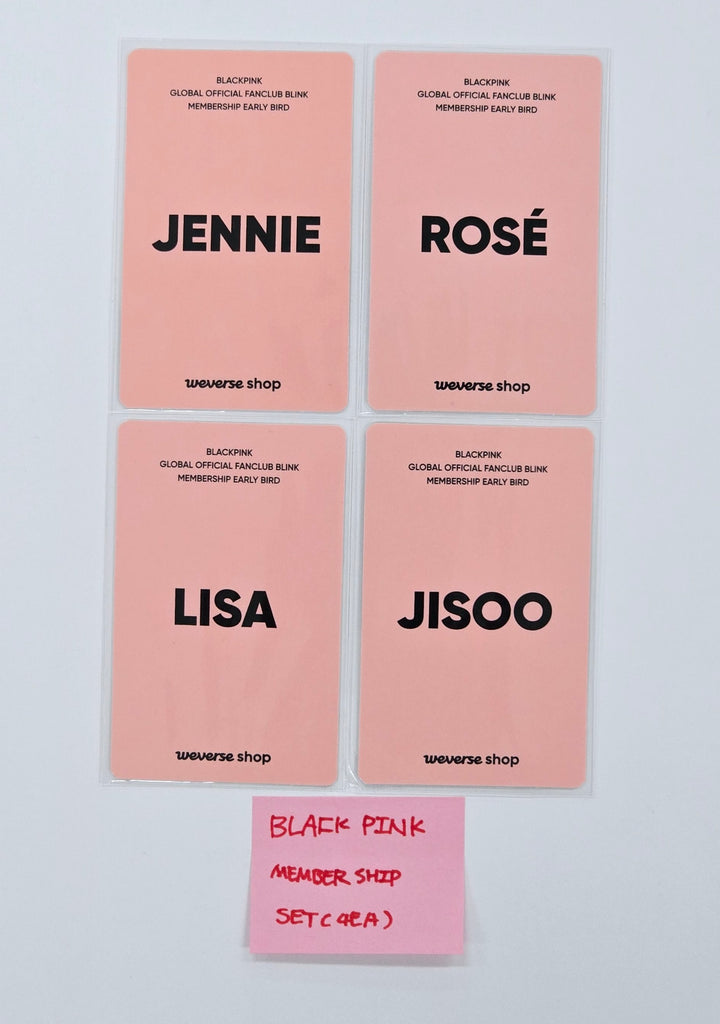 Black Pink - Fanclub Blink Membership Early Bird Photocards Set (4EA) [25.5.8]