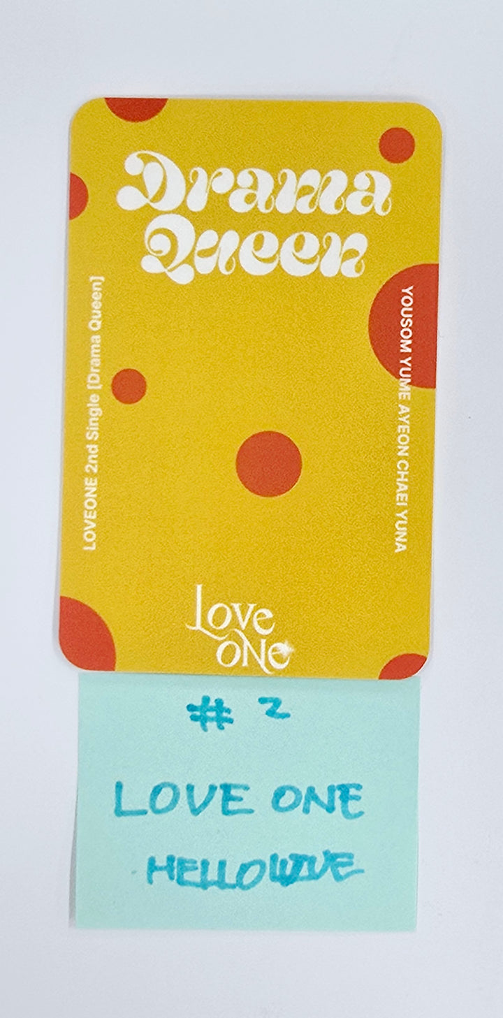 LOVEONE "Drama Queen" - Hand Autographed(Signed) Photocard [25.5.9]