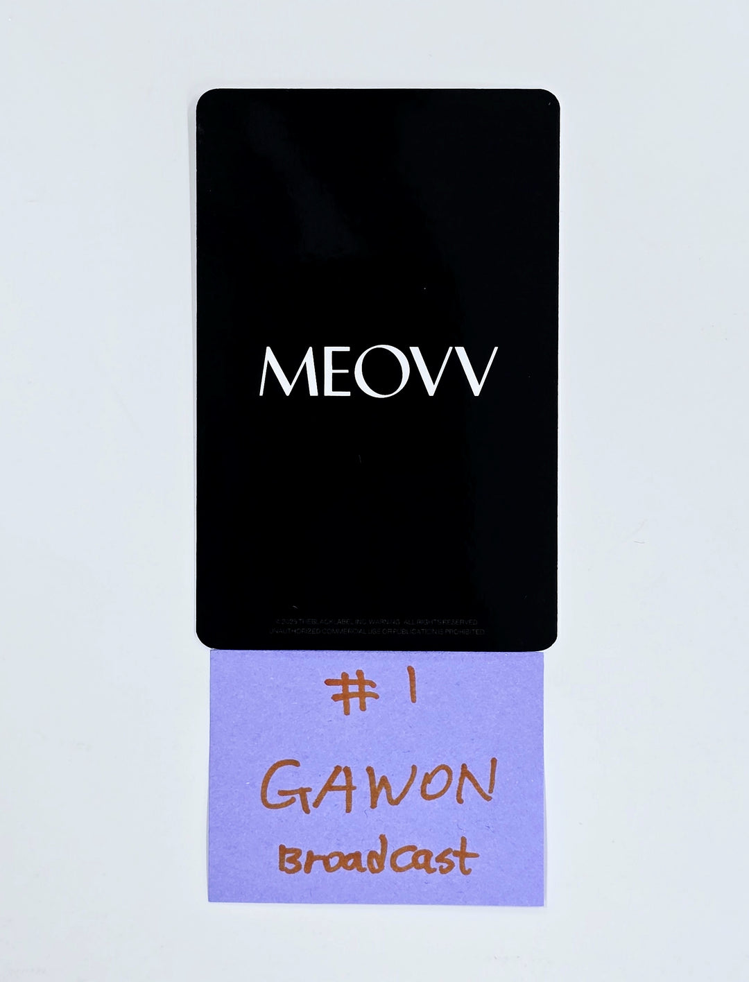 MEOVV "MEOW" - Broadcast Photocard [25.5.12]