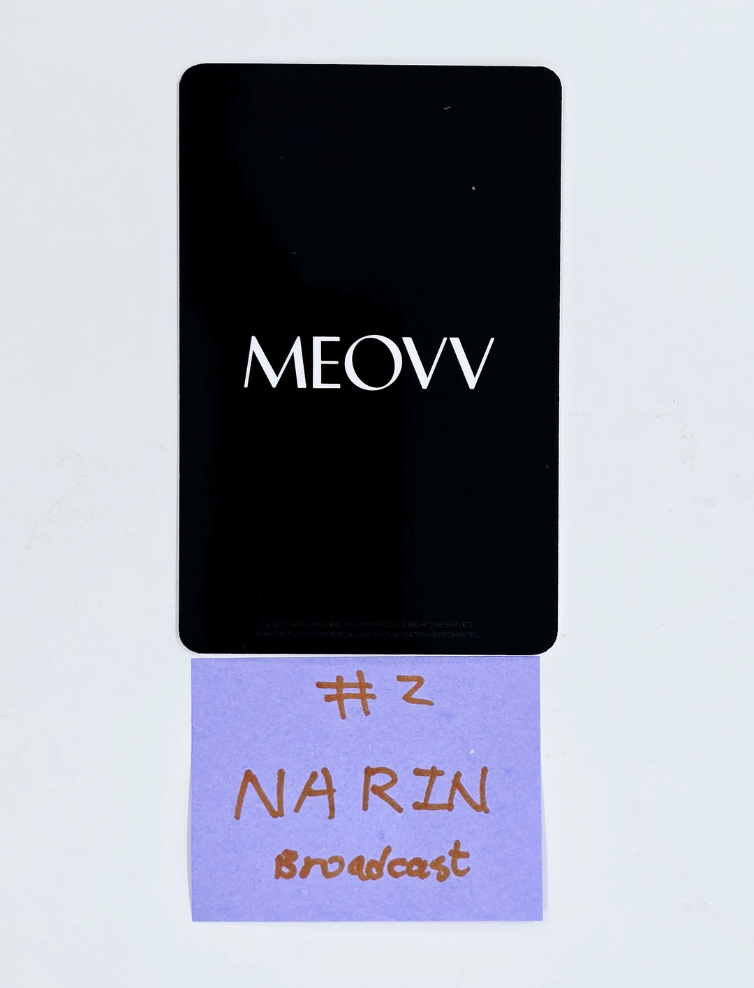 MEOVV "MEOW" - Broadcast Photocard [25.5.12]