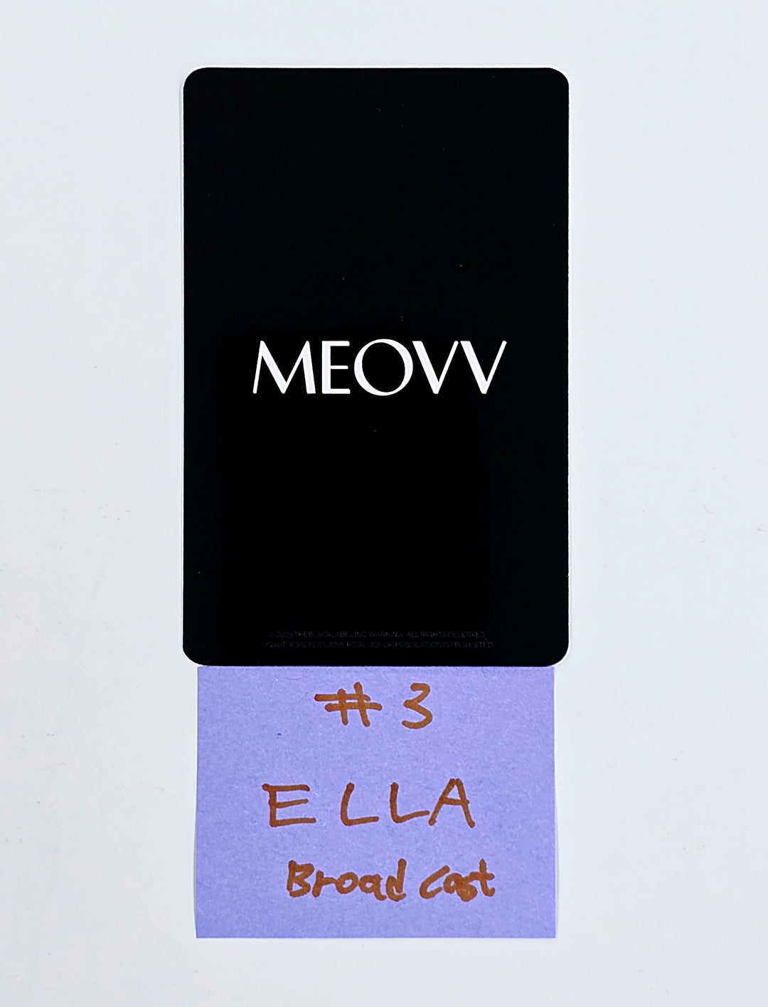 MEOVV "MEOW" - Broadcast Photocard [25.5.12]