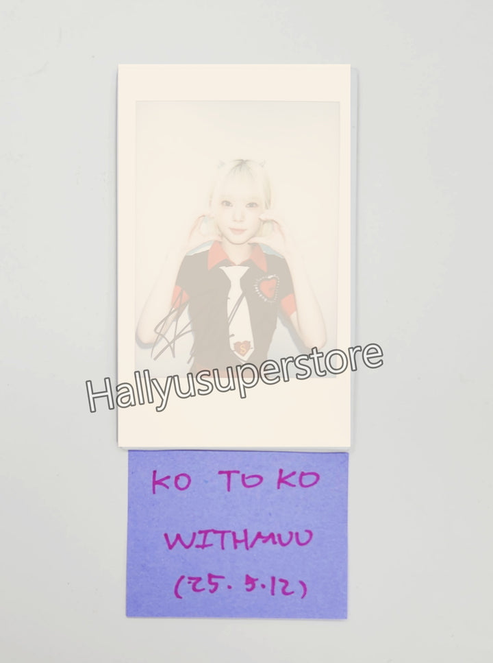 Kotoko (Of UNIS) "SWICY" - Hand Autographed(Signed) Polaroid [25.5.12]