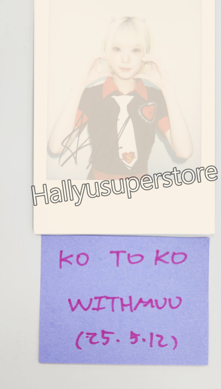 Kotoko (Of UNIS) "SWICY" - Hand Autographed(Signed) Polaroid [25.5.12]