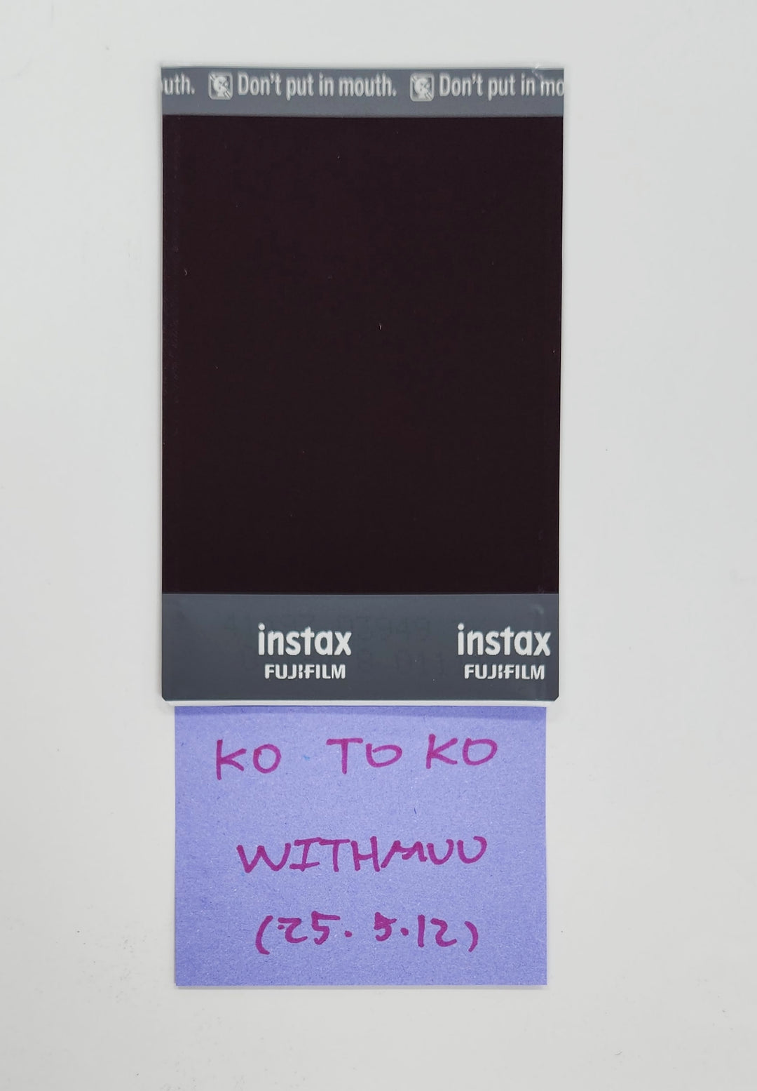 Kotoko (Of UNIS) "SWICY" - Hand Autographed(Signed) Polaroid [25.5.12]
