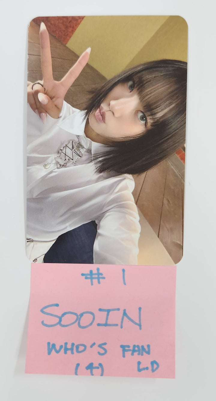 MEOVV "MY EYES OPEN VVIDE" - Who's Fan Cafe Lucky Draw Event Photocard, Drink Event Photo [25.5.13]