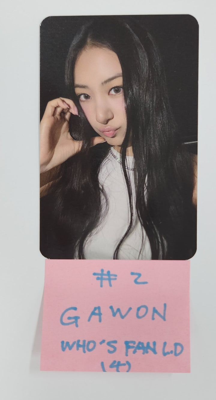 MEOVV "MY EYES OPEN VVIDE" - Who's Fan Cafe Lucky Draw Event Photocard, Drink Event Photo [25.5.13]