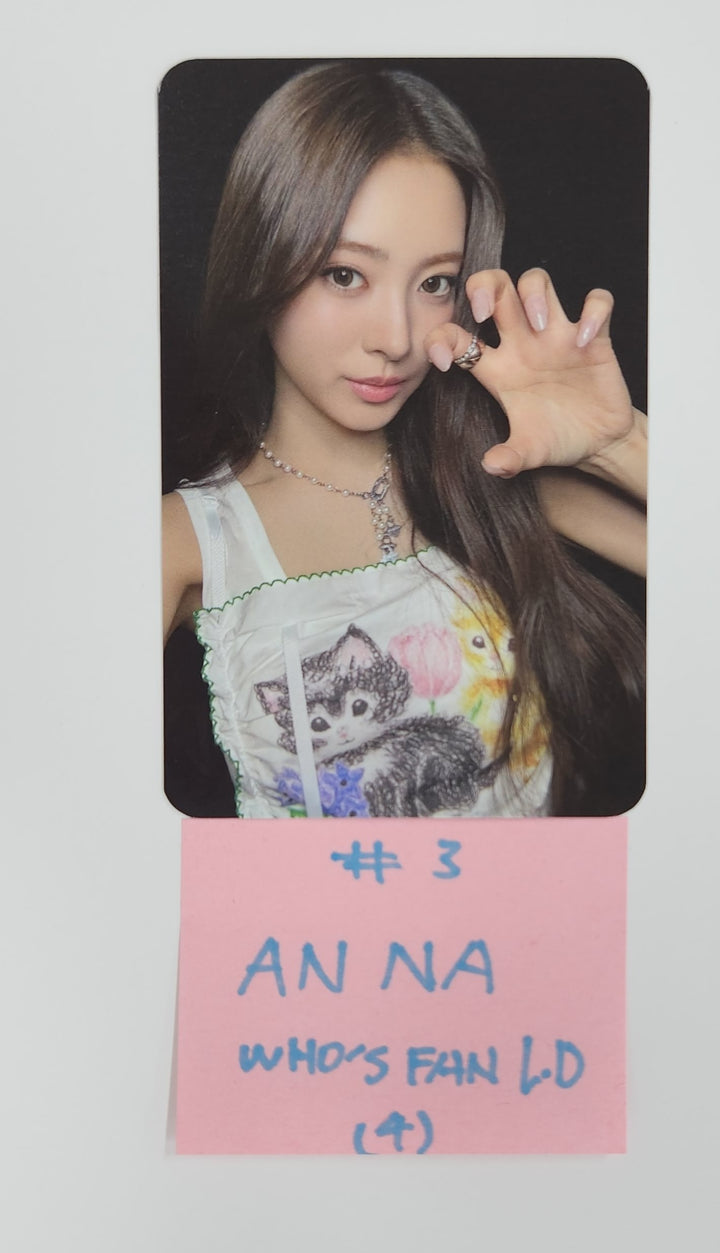 MEOVV "MY EYES OPEN VVIDE" - Who's Fan Cafe Lucky Draw Event Photocard, Drink Event Photo [25.5.13]