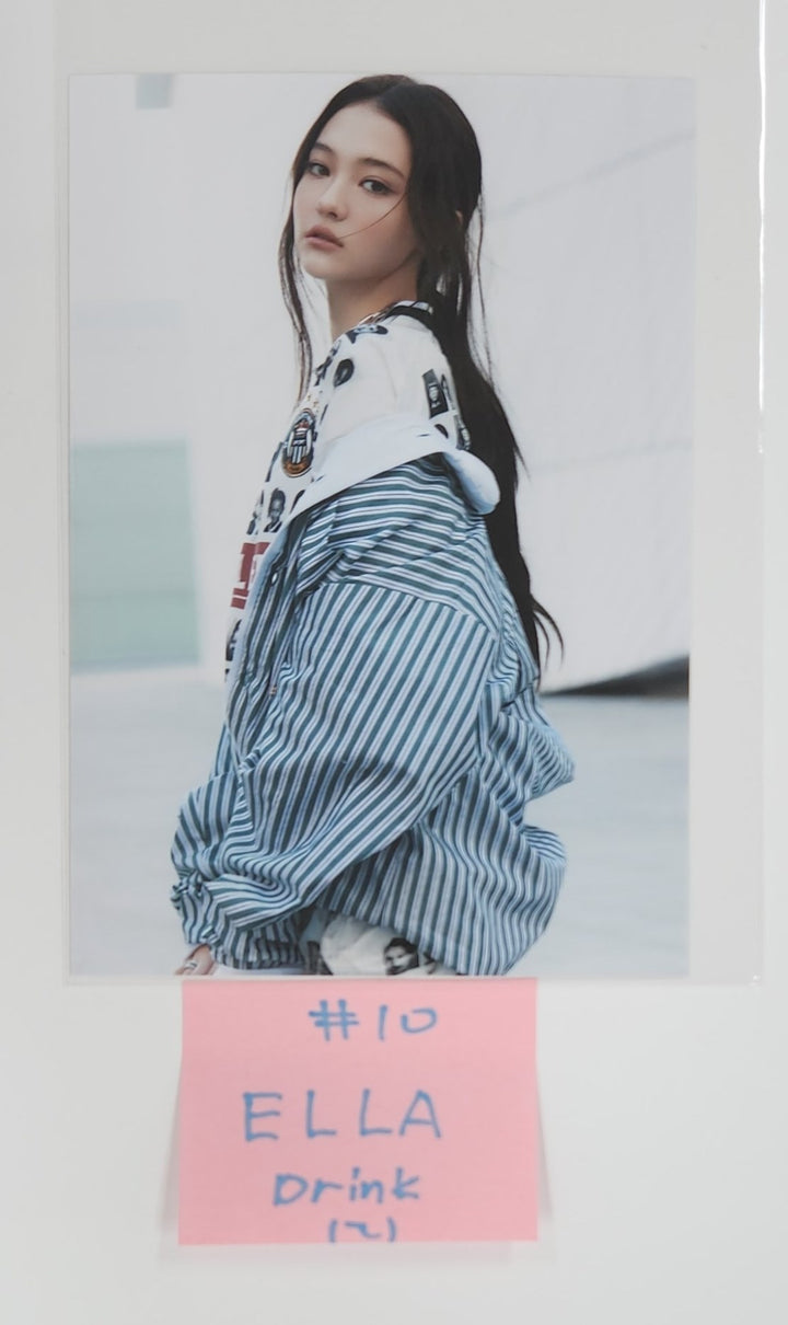 MEOVV "MY EYES OPEN VVIDE" - Who's Fan Cafe Lucky Draw Event Photocard, Drink Event Photo [25.5.13]