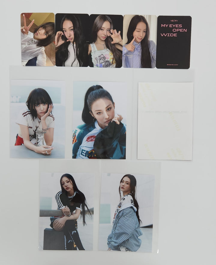 MEOVV "MY EYES OPEN VVIDE" - Who's Fan Cafe Lucky Draw Event Photocard, Drink Event Photo [25.5.13]