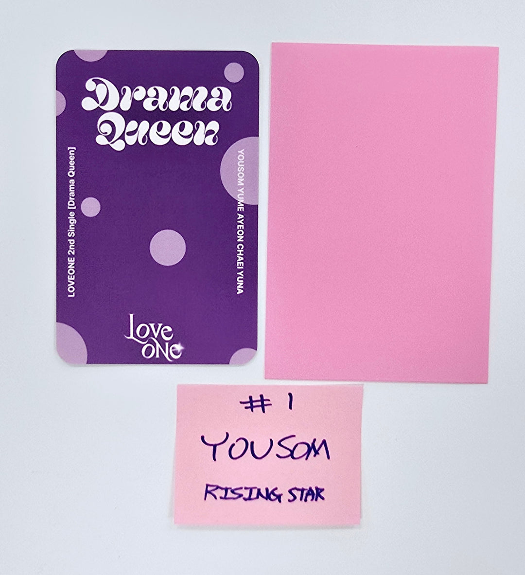 LOVEONE "Drama Queen" - Hand Autographed(Signed) Photocard [25.5.13]