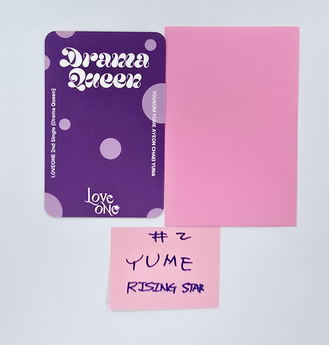 LOVEONE "Drama Queen" - Hand Autographed(Signed) Photocard [25.5.13]