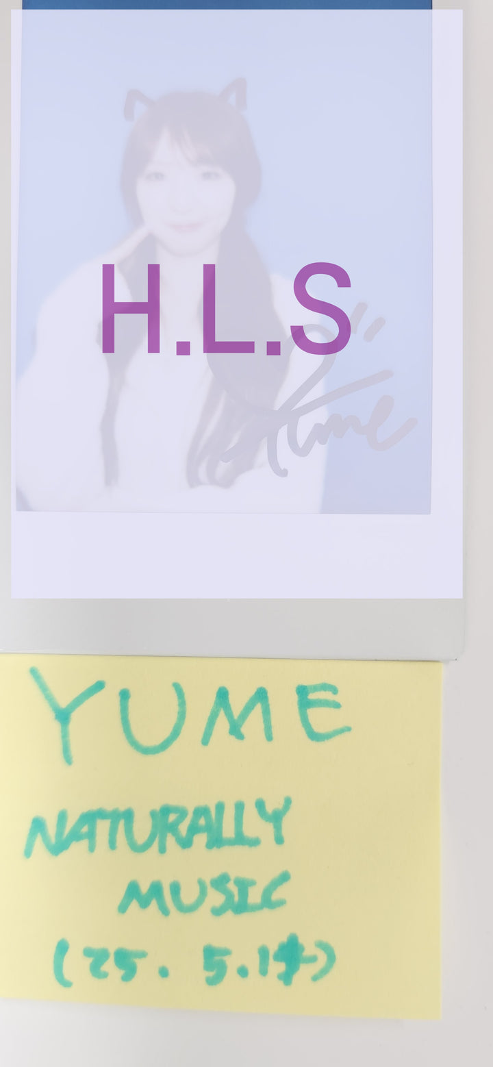 YUME (Of LOVEONE) "Drama Queen" - Hand Autographed(Signed) Polaroid [25.5.14]
