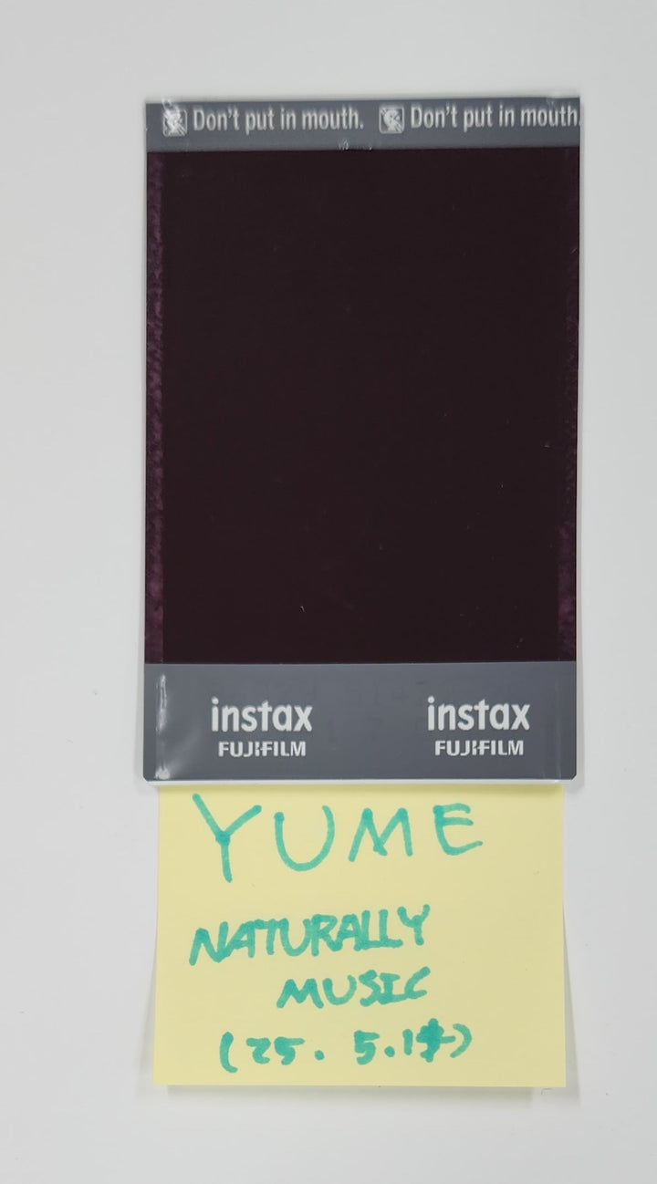 YUME (Of LOVEONE) "Drama Queen" - Hand Autographed(Signed) Polaroid [25.5.14]