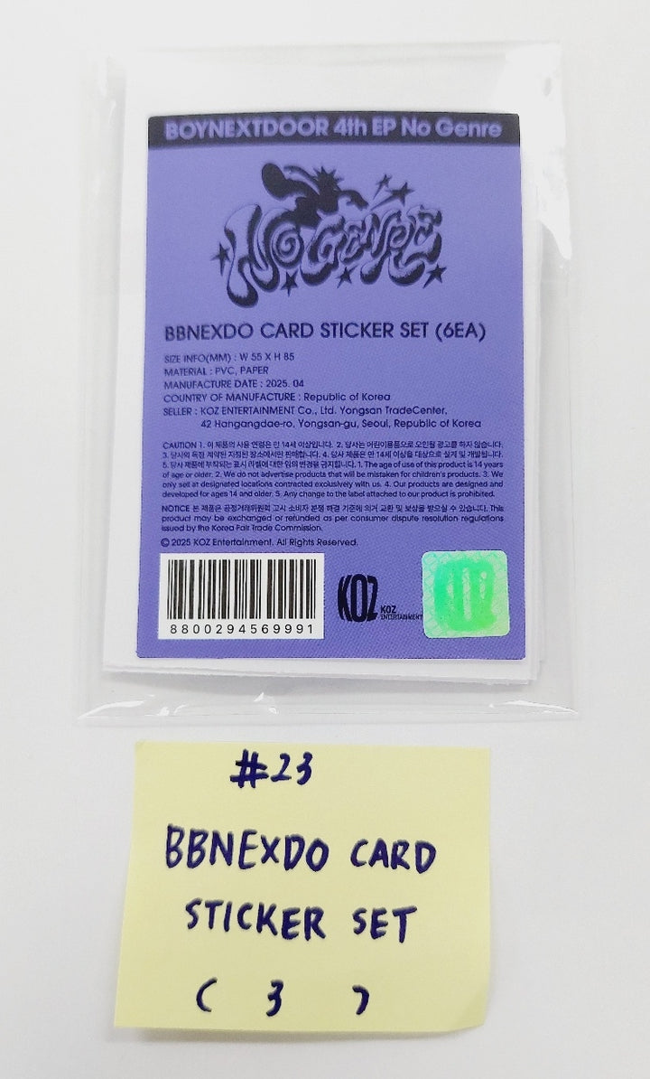 BOYNEXTDOOR "No Genre" - Pop-UP Store Official MD [25.5.16]