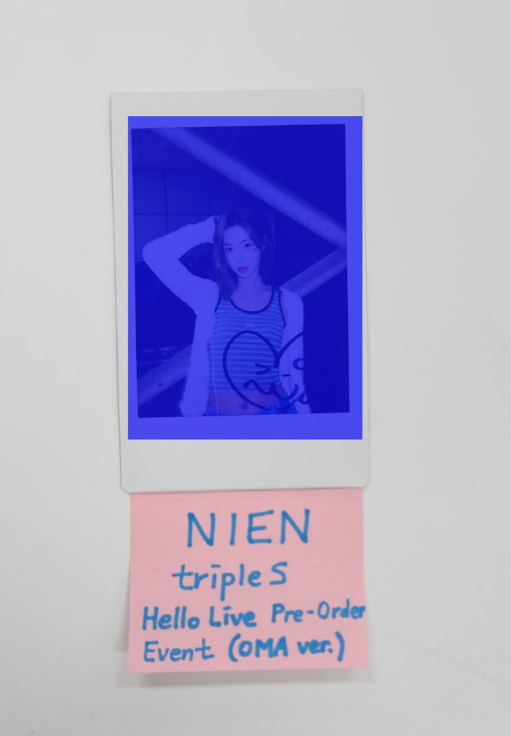 NIEN (Of TripleS) Object Music Album - Hand Autographed(Signed) Polaroid [25.5.16]