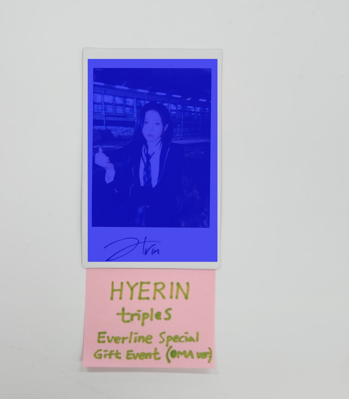 Hyerin (Of TripleS) Object Music Album - Hand Autographed(Signed) Polaroid [25.5.16]