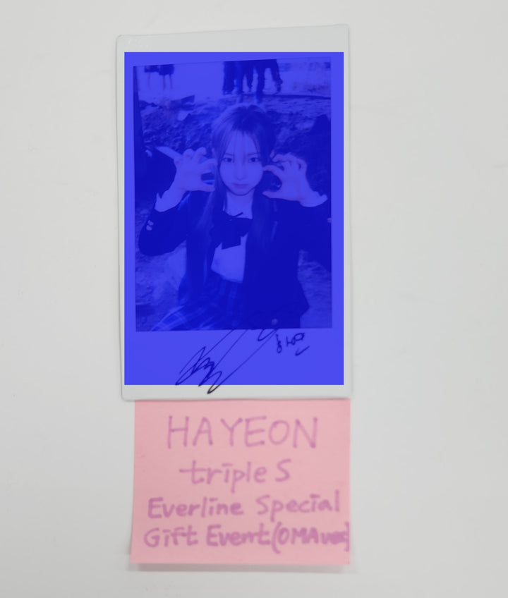 Hayeon (Of TripleS) Object Music Album - Hand Autographed(Signed) Polaroid [25.5.16]